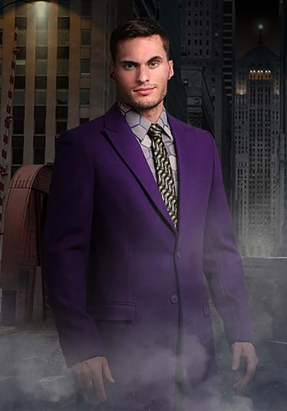Authentic Joker The Dark Knight Slim Fit Suit Overcoat - US 3464