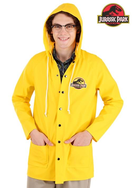 Jurassic Park Yellow Costume Raincoat for Adults - US 1548