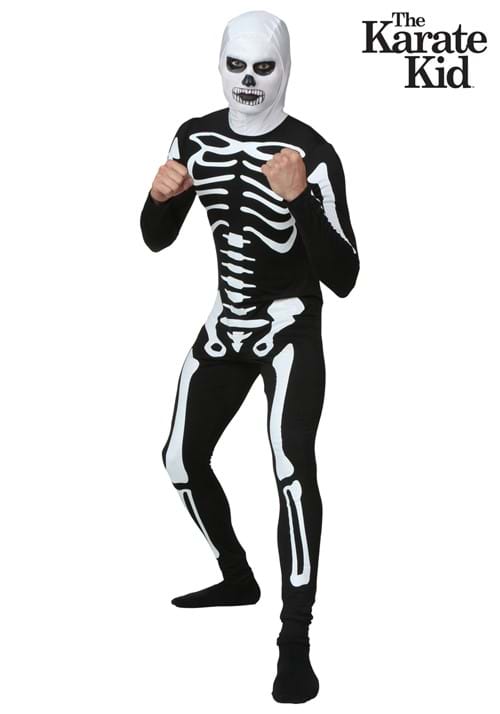 Adult Karate Kid Skeleton Costume Suit - US 2958
