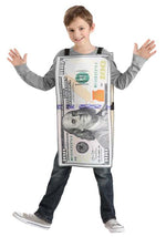 100 Dollar Bill Costume for Kids - US 7468