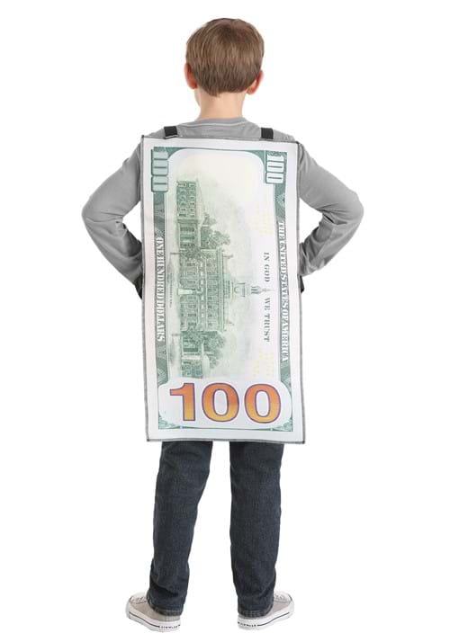 100 Dollar Bill Costume for Kids - US 7468