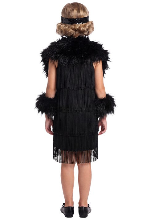 Kid's Classic 1920's Black Flapper Costume - US 4910