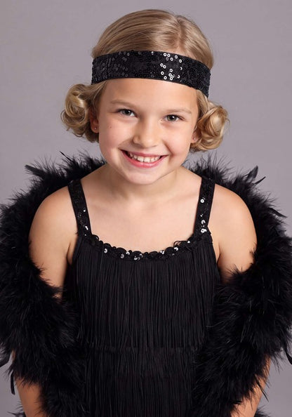 Kid's Classic 1920's Black Flapper Costume - US 4910
