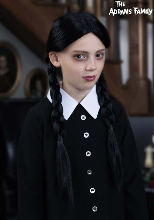 Girl's 1960s Wednesday Addams Costume Wig - US 3488