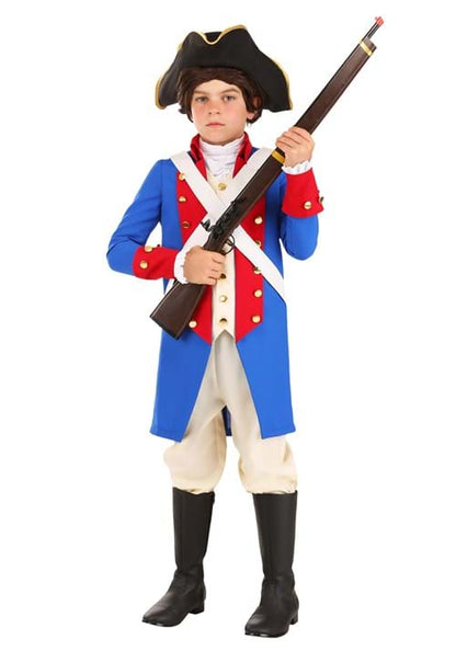 American Revolution Soldier Costume for Kids - US 9186