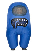 Kid's Among Us Blue Imposter Inflatable Costume - US 4877