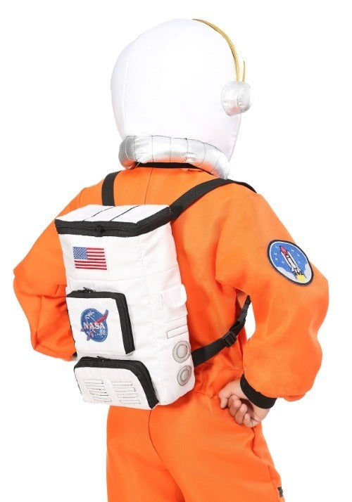Kid's White Astronaut Costume Backpack - US 6175
