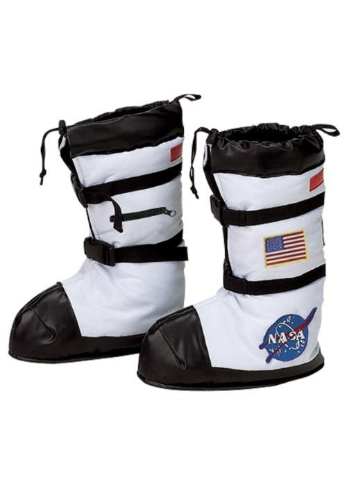 Kids White Astronaut Boots - US 7027