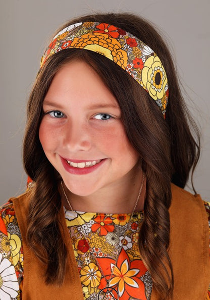 Autumn Flower Hippie Costume for Kids - US 5242