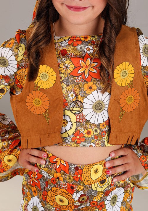 Autumn Flower Hippie Costume for Kids - US 5242