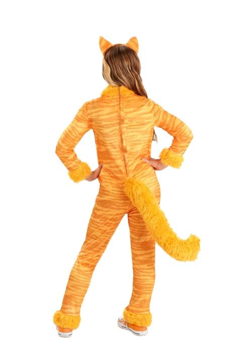 Girl's Big Tailed Tabby Cat Costume - US 9220
