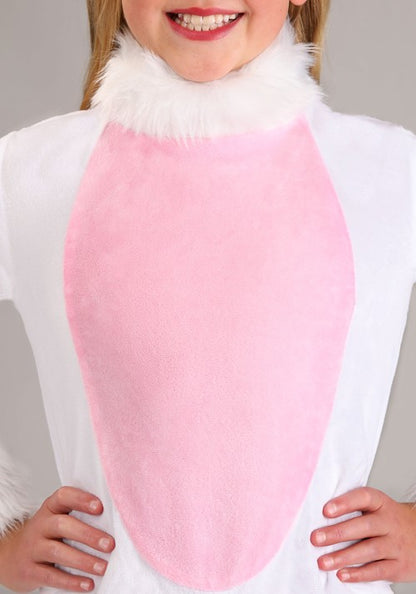 Kid's Big Tailed White Cat Costume - US 4974