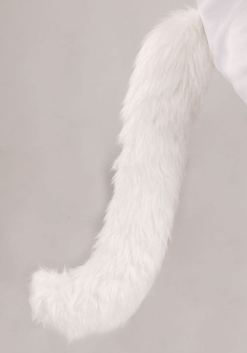Kid's Big Tailed White Cat Costume - US 4974