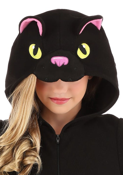 Child's Black Cat Onesie - US 7814