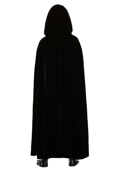 Black Velvet Hooded Kid's Cape - US 4010