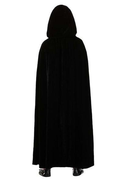 Black Velvet Hooded Kid's Cape - US 4010