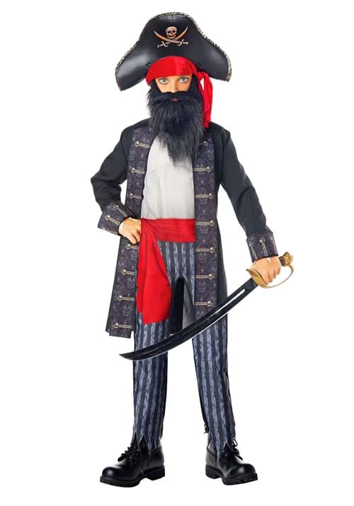 Blackbeard Pirate Costume for Boys - US 5188