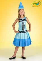 Girl's Blue Crayon Costume Dress - US 2176