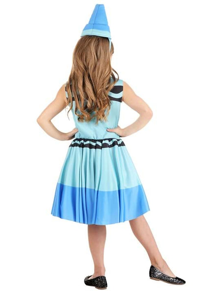 Girl's Blue Crayon Costume Dress - US 2176