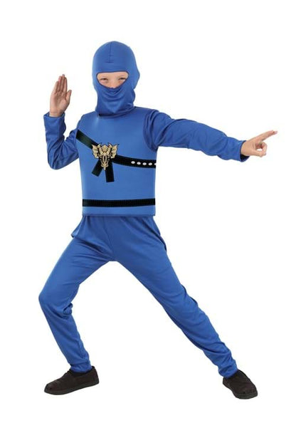 Blue Ninja Master Costume for Boys - US 0087
