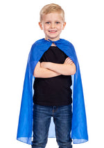 26-Inch Kid's Blue Superhero Costume Cape - US 9900