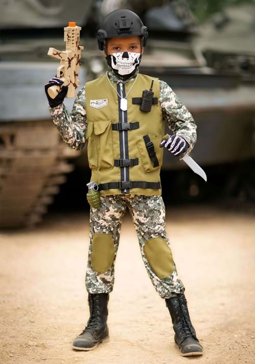 Kids Camo Trooper Costume - US 4780