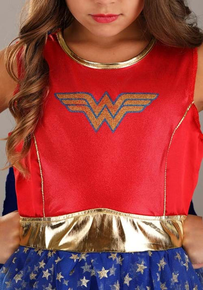 Caped Wonder Woman Costume for Girls - US 3011