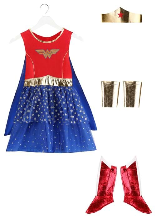 Caped Wonder Woman Costume for Girls - US 3011