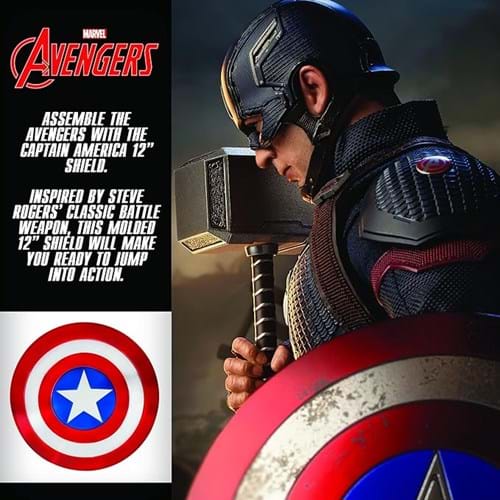 Kid's 12-Inch Captain America Shield - US 6249