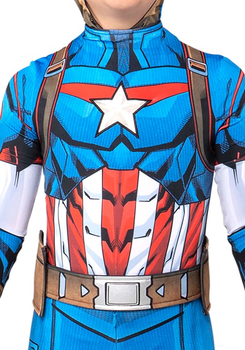 Kid's Captain America Zentai Costume - US 6106