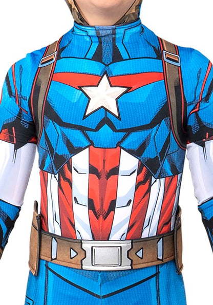 Kid's Captain America Zentai Costume - US 6106