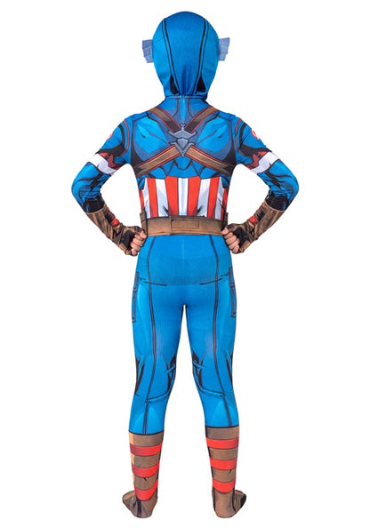 Kid's Captain America Zentai Costume - US 6106