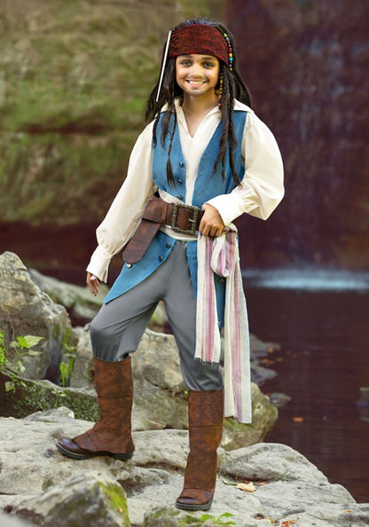 Captain Jack Sparrow Costume for Kids from Disney's Pirates of the Caribbean - US 0595