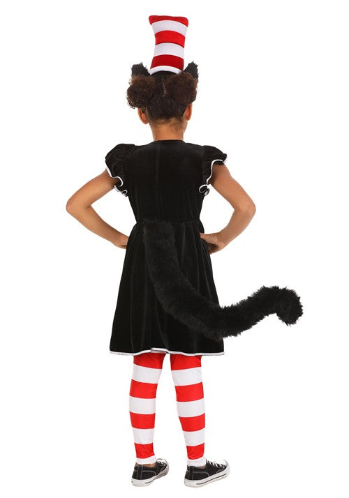 Cat in the Hat Costume Dress for Girls - US 4142