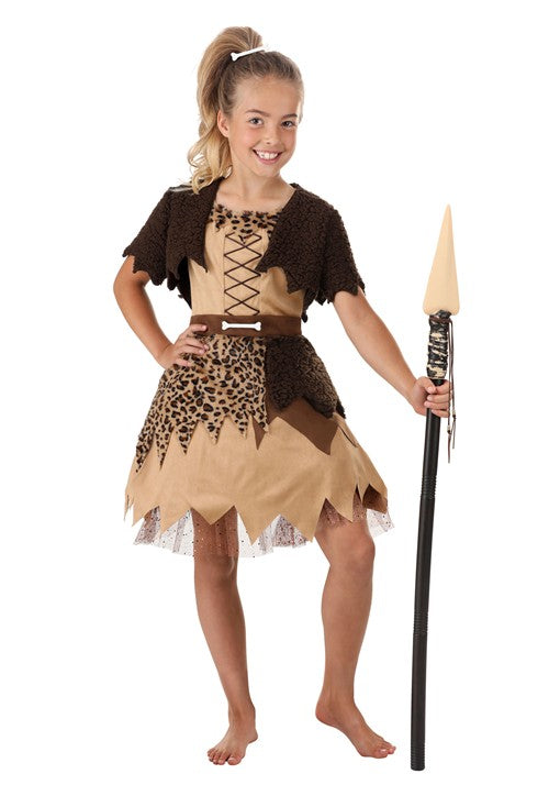 Kid's Cavegirl Costume Dress - US 2613