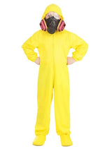 Yellow Hazmat Suit Costume for Kids - US 3657