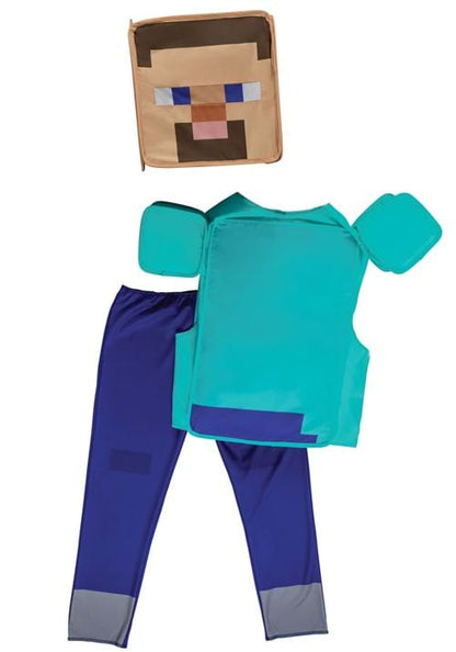 Kid's Minecraft Steve 'Pop Out' Costume - US 2258