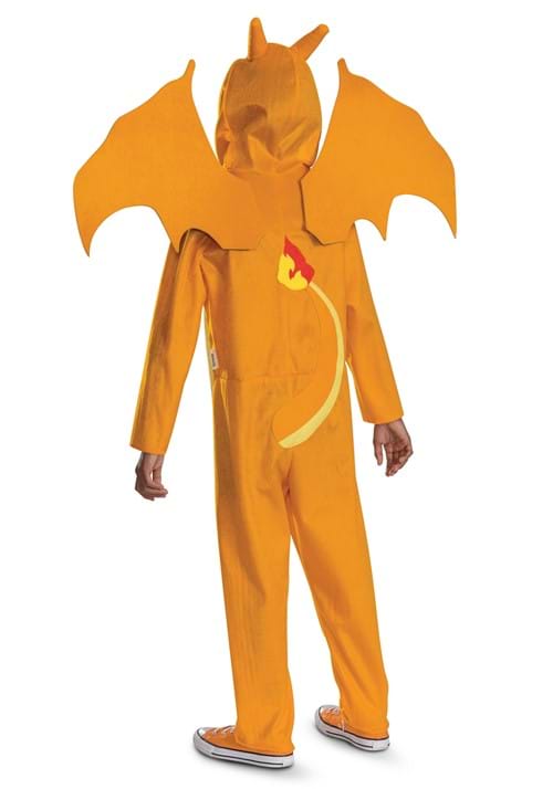 Kid's Pokémon Charizard Hooded Jumpsuit Costume - US 3406