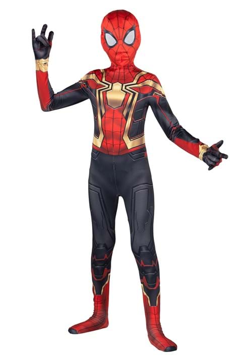 Iron Spider Spider-Man Integrated Zentai Costume for Kids - US 2251