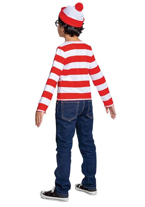 Striped Where's Waldo Costume for Kids - US 8172