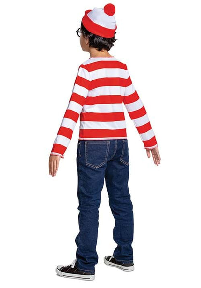 Striped Where's Waldo Costume for Kids - US 8172