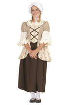 Kid's Colonial Bella Girl Khaki Costume Dress - US 0073