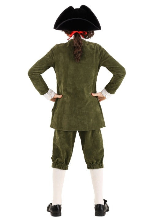 Green Colonial Costume for Kids - US 2570