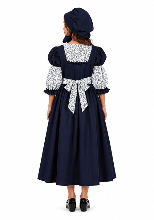 Kid's Colonial Peasant Sarah Girl Costume Dress - US 0234