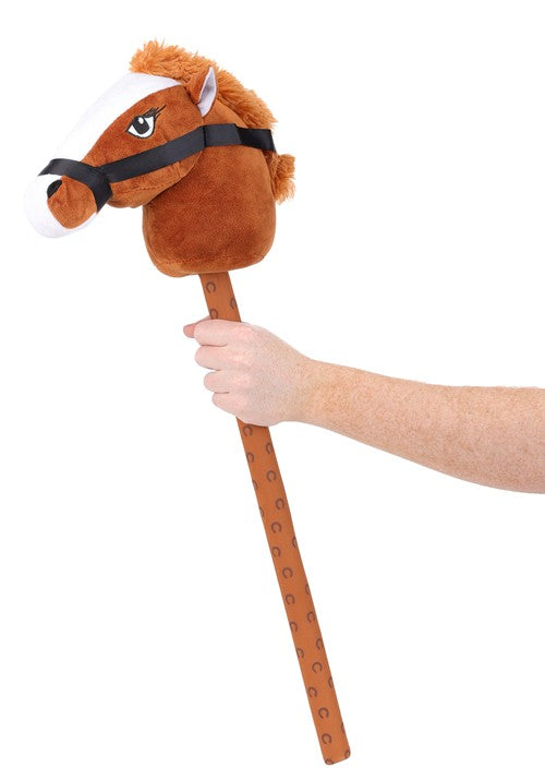 Kid's Cowboy Brown Hobby Horse Toy - US 3654