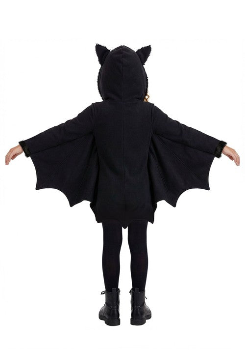 Girl's Cozy Fleece Bat Zip Up Costume Dress - US 1390