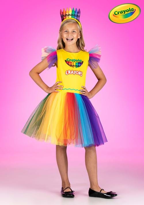 Girl's Crayon Box Costume Dress - US 7678