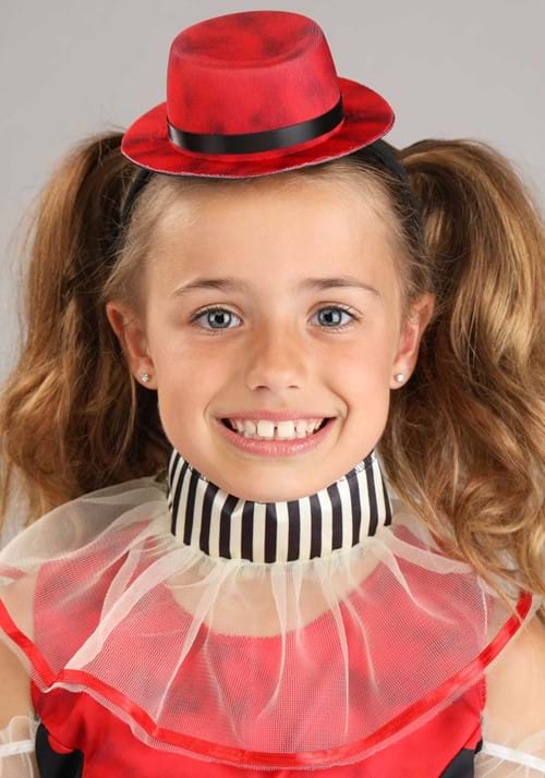 Girl's Creepy Vintage Clown Costume - US 6566