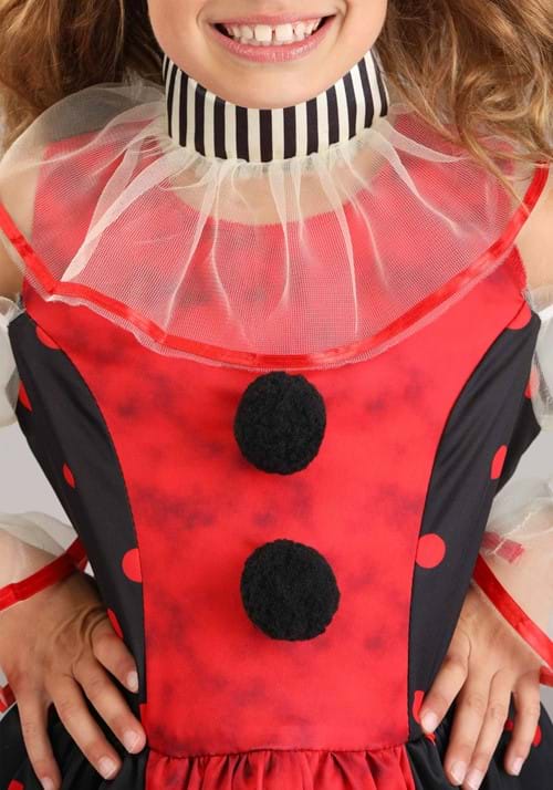 Girl's Creepy Vintage Clown Costume - US 6566