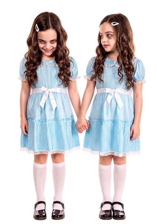Girl's Deluxe Creepy Twin Sister Costume Dress - US 9594